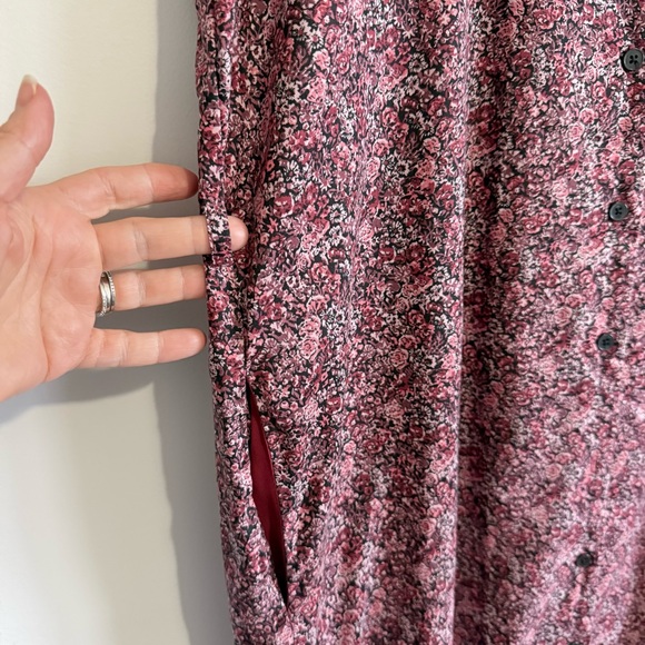 Frank and Oak Floral Button-Up Midi Dress - Picture 3 of 11